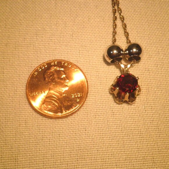 Vintage Sterling Silver Necklace With Four Pendants - Picture 5 of 5